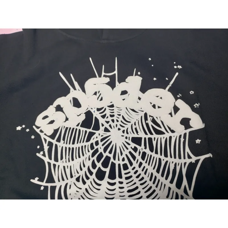 【Flash Sales】 Spider Worldwide BLACK OG WEB HOODIE
