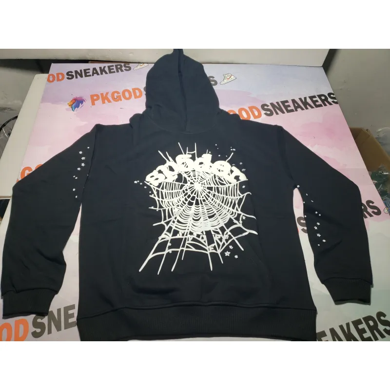 【Flash Sales】 Spider Worldwide BLACK OG WEB HOODIE
