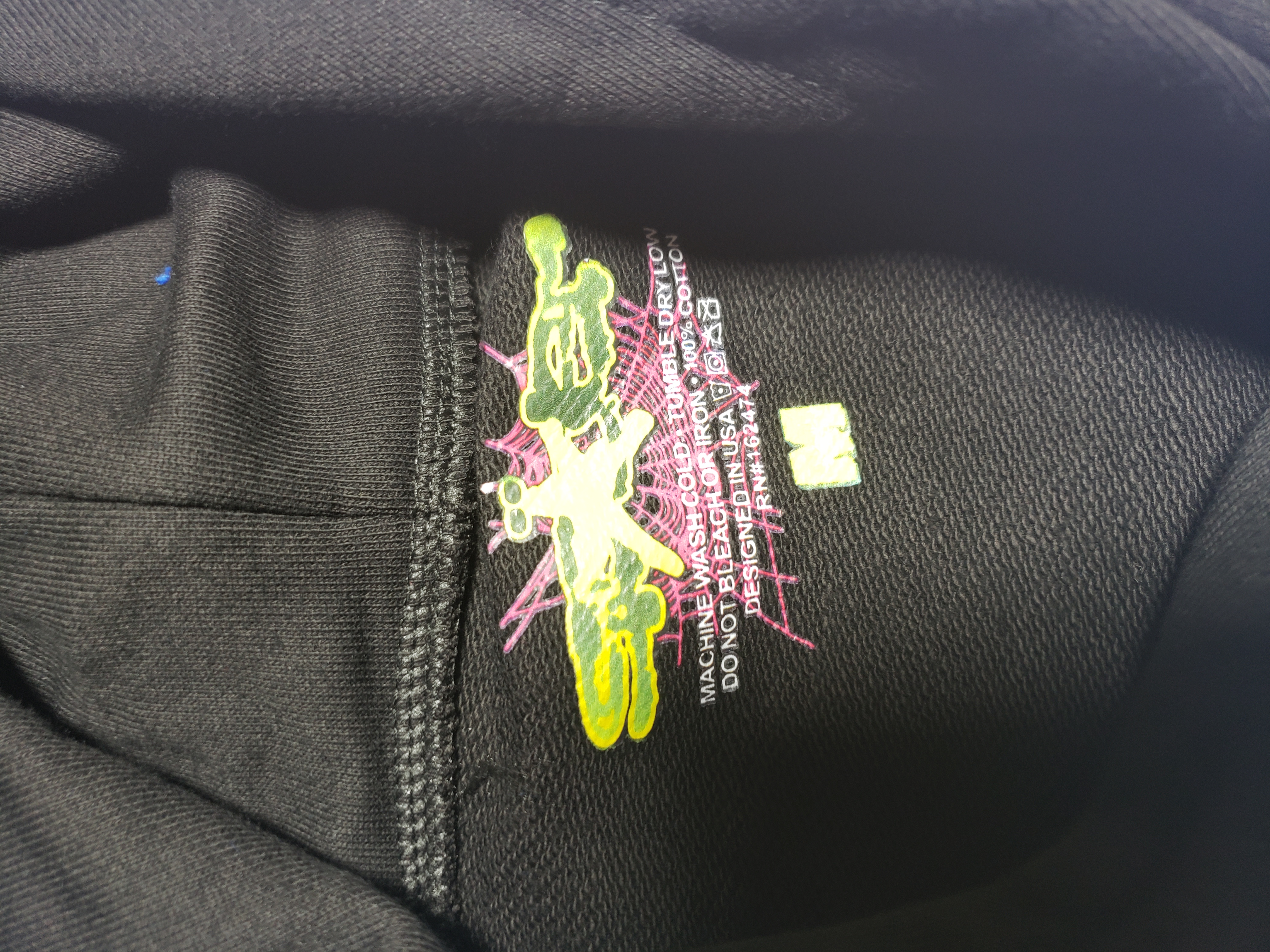 【Flash Sales】 Spider Worldwide BLACK OG WEB HOODIE