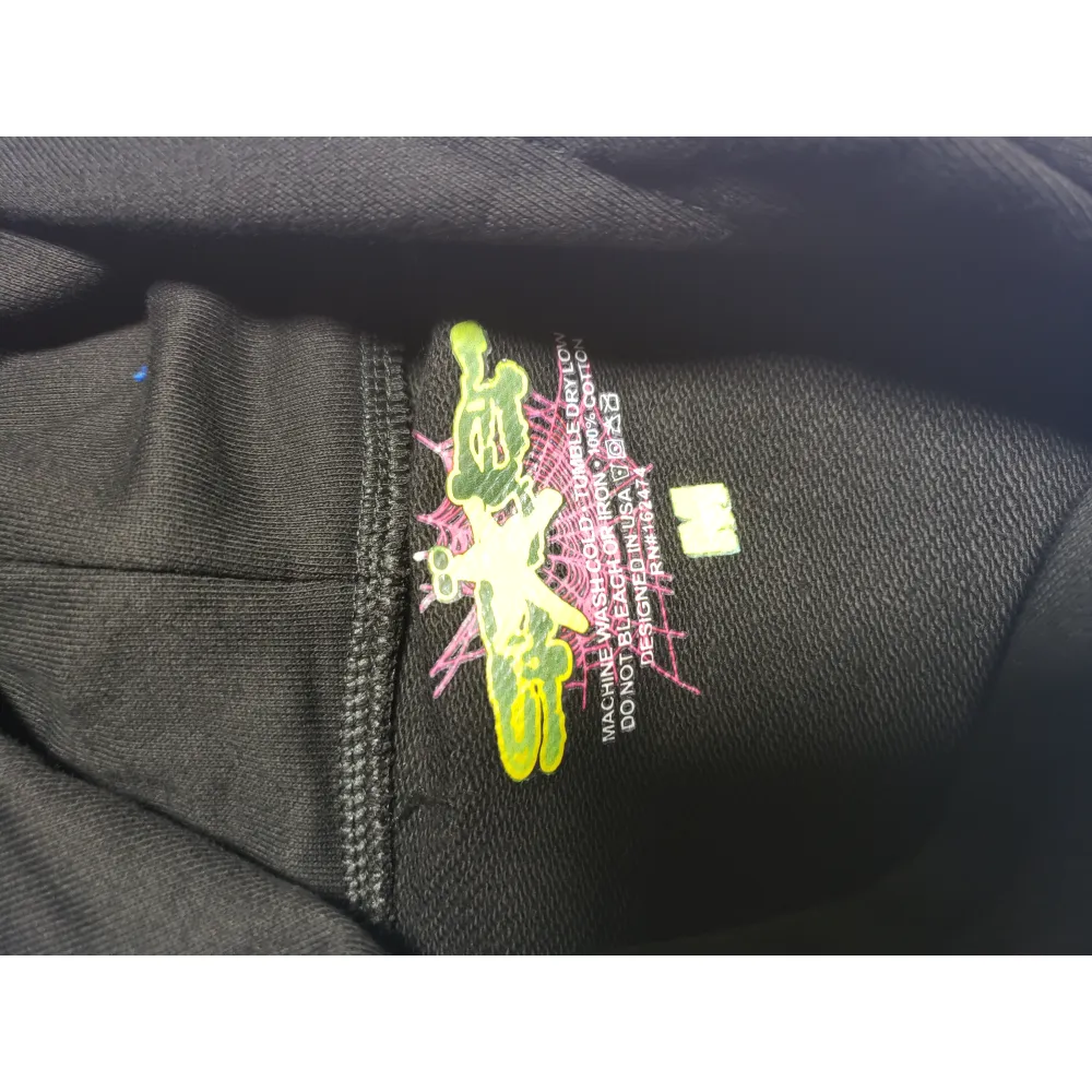 【Flash Sales】 Spider Worldwide BLACK OG WEB HOODIE
