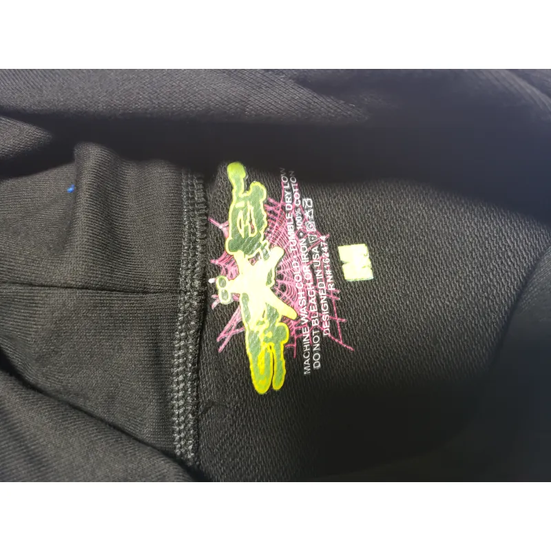 【Flash Sales】 Spider Worldwide BLACK OG WEB HOODIE