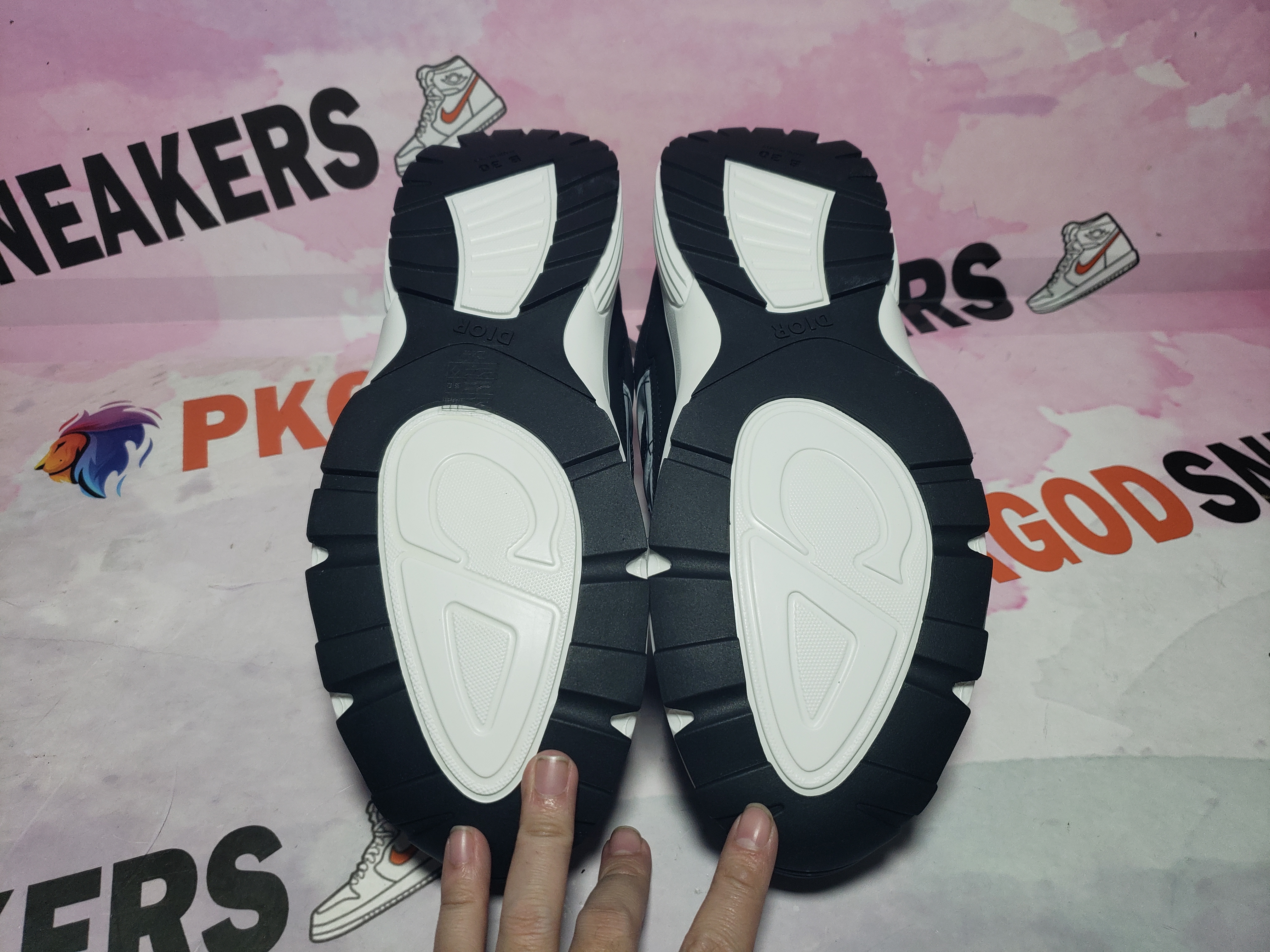 PKGoden Dior B30 Light Grey Sneakers Black Coffee Color 3SN279ZND-H969