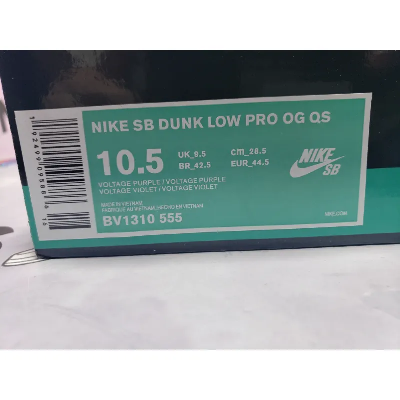 PKGoden Dunk Low Pro OG QS Purple Lobster BV1310-555