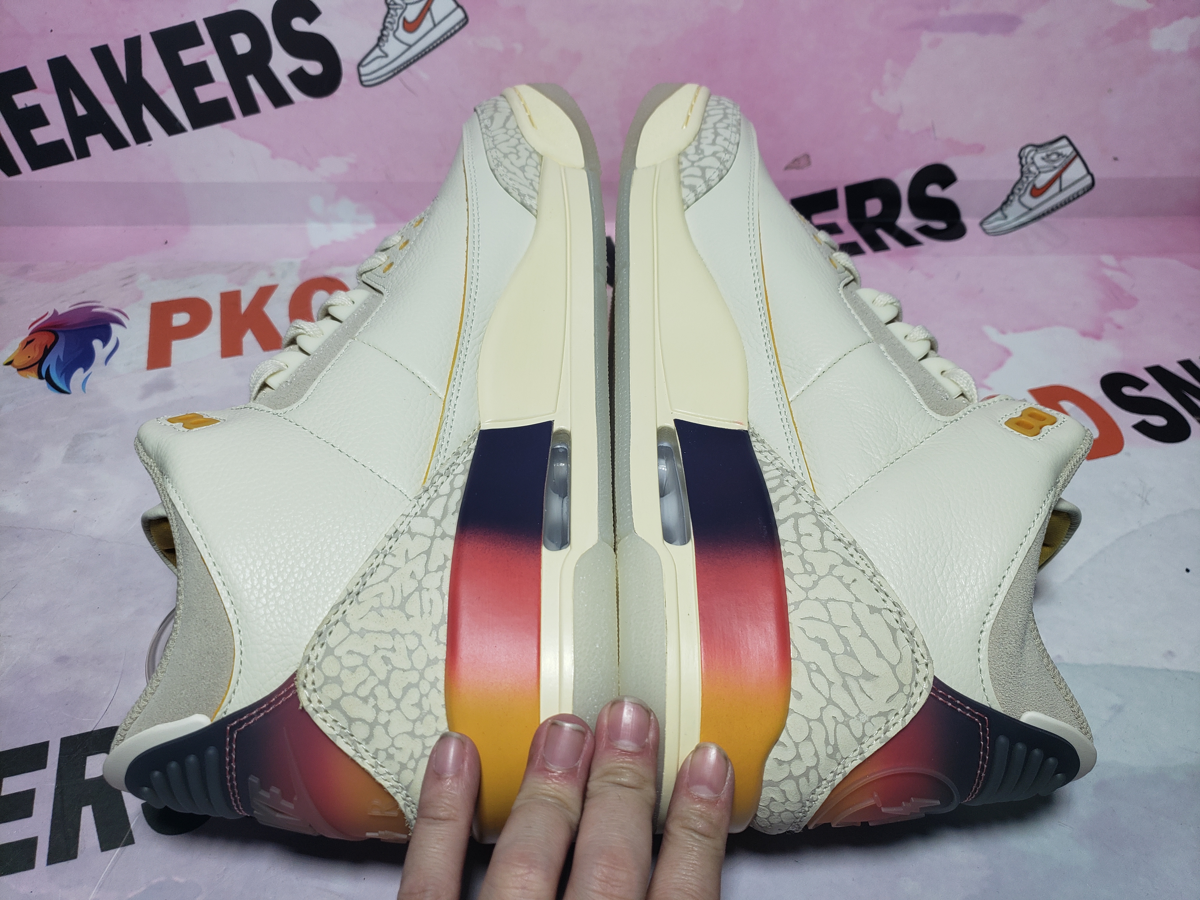 PKGoden J Balvin x Air Jordan 3 White Blue Red FN0344-901 