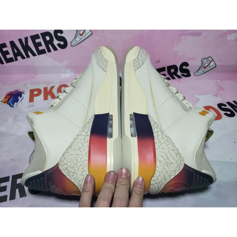 PKGoden J Balvin x Air Jordan 3 White Blue Red FN0344-901 