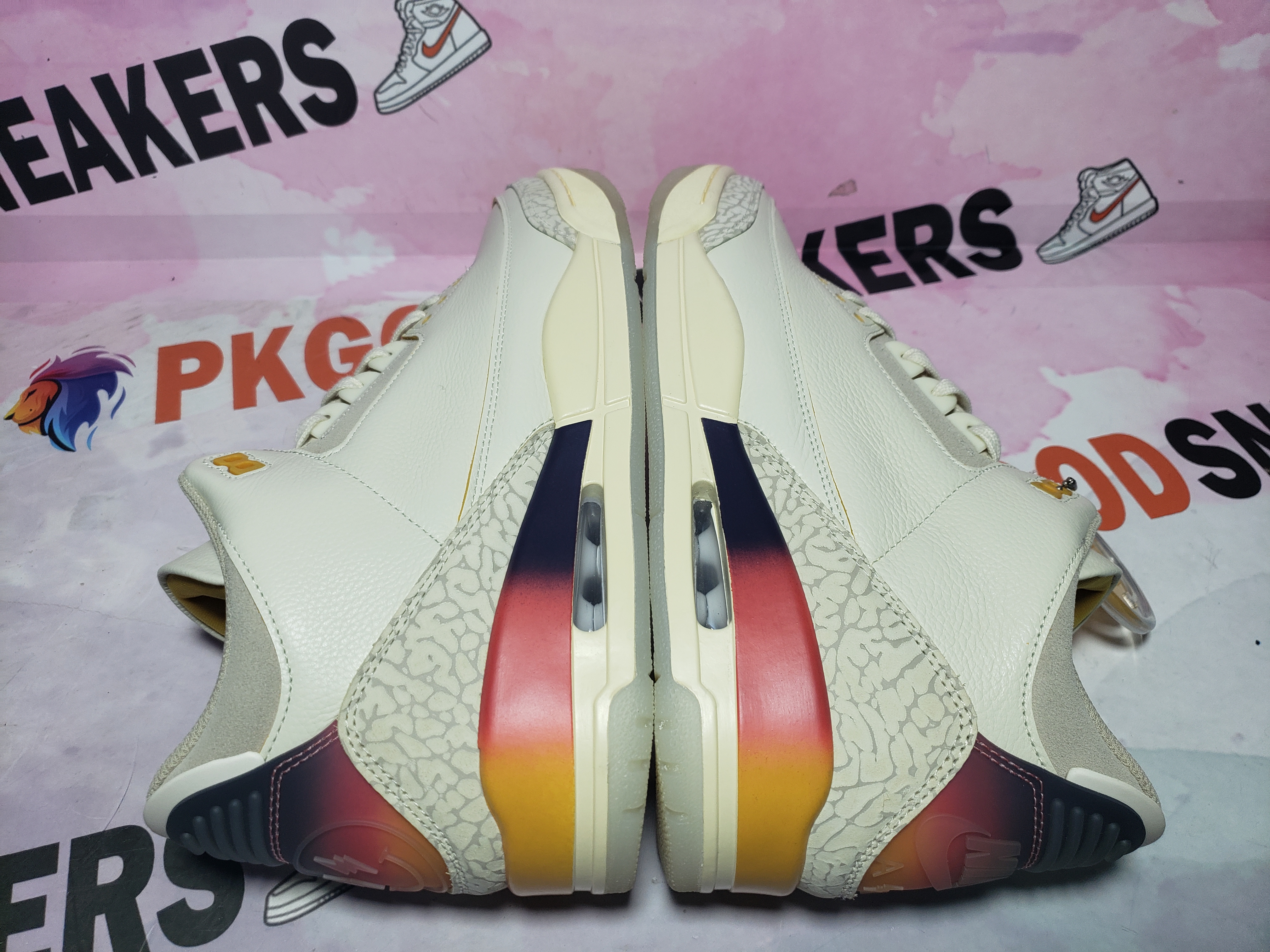 PKGoden J Balvin x Air Jordan 3 White Blue Red FN0344-901 