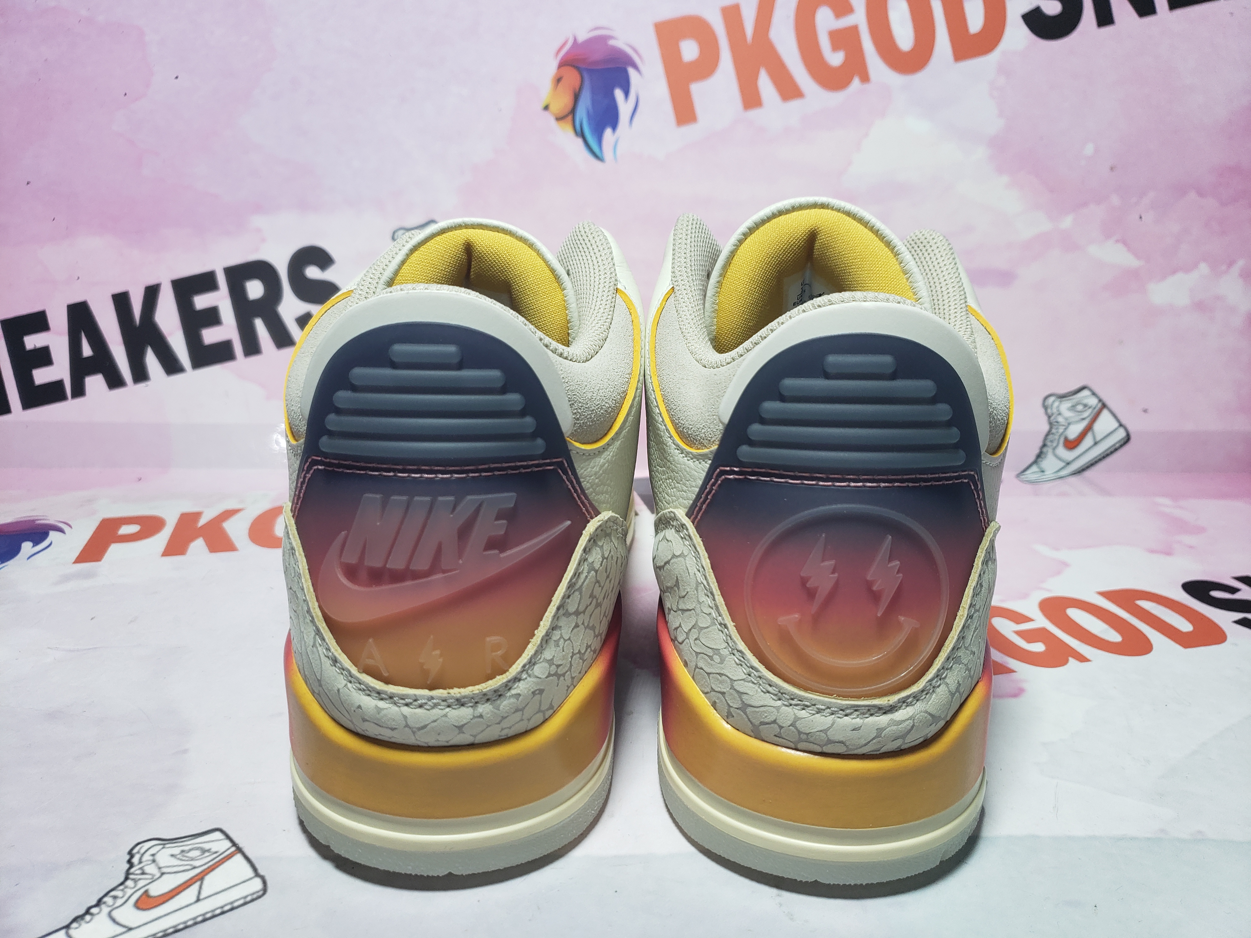 PKGoden J Balvin x Air Jordan 3 White Blue Red FN0344-901 