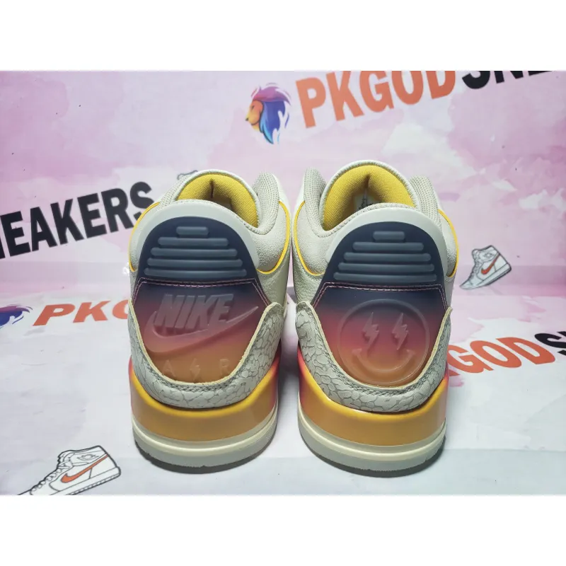 PKGoden J Balvin x Air Jordan 3 White Blue Red FN0344-901 