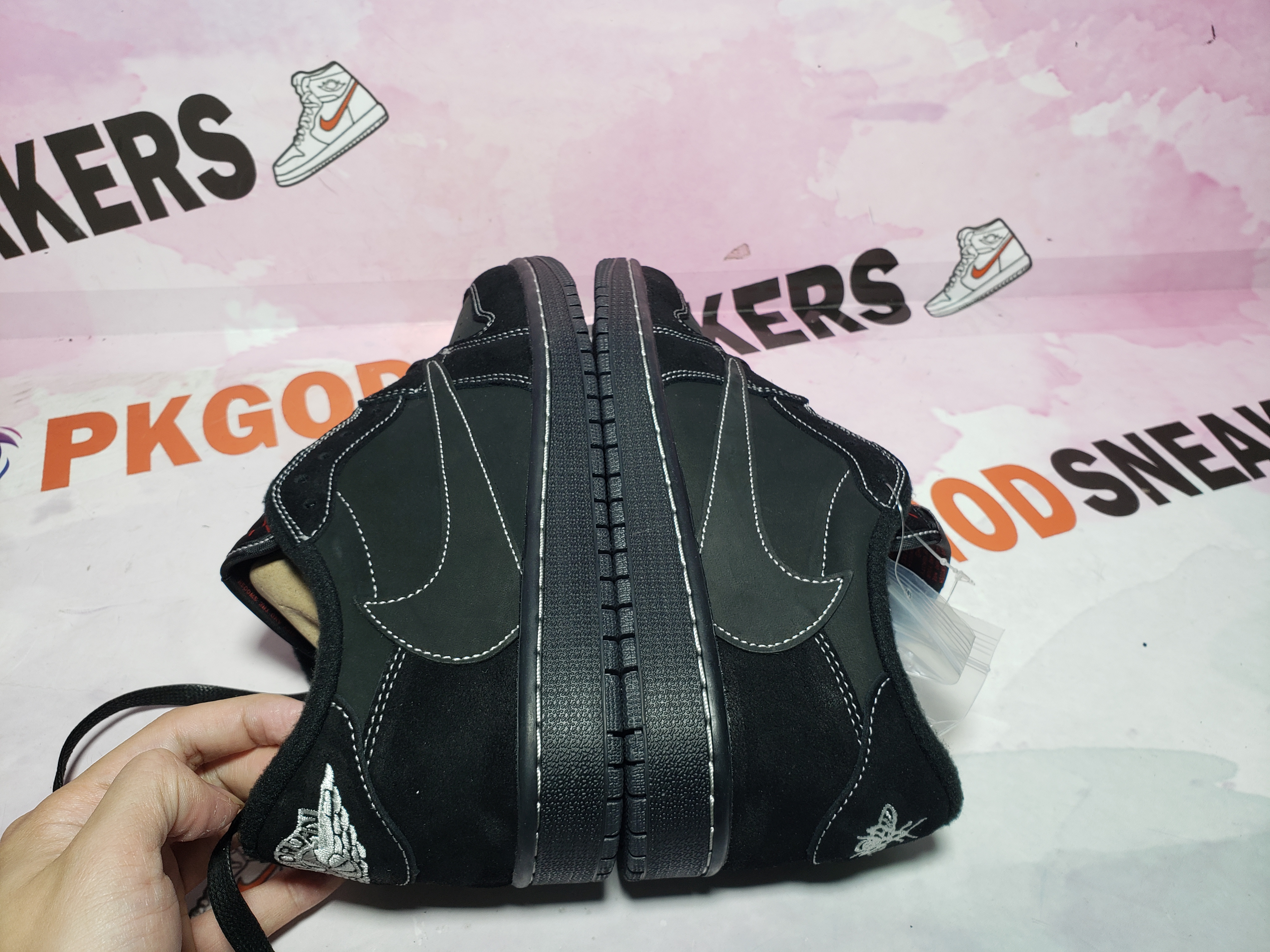 PKGoden Jordan 1 Retro Low OG SP Travis Scott Black Phantom DM7866-001