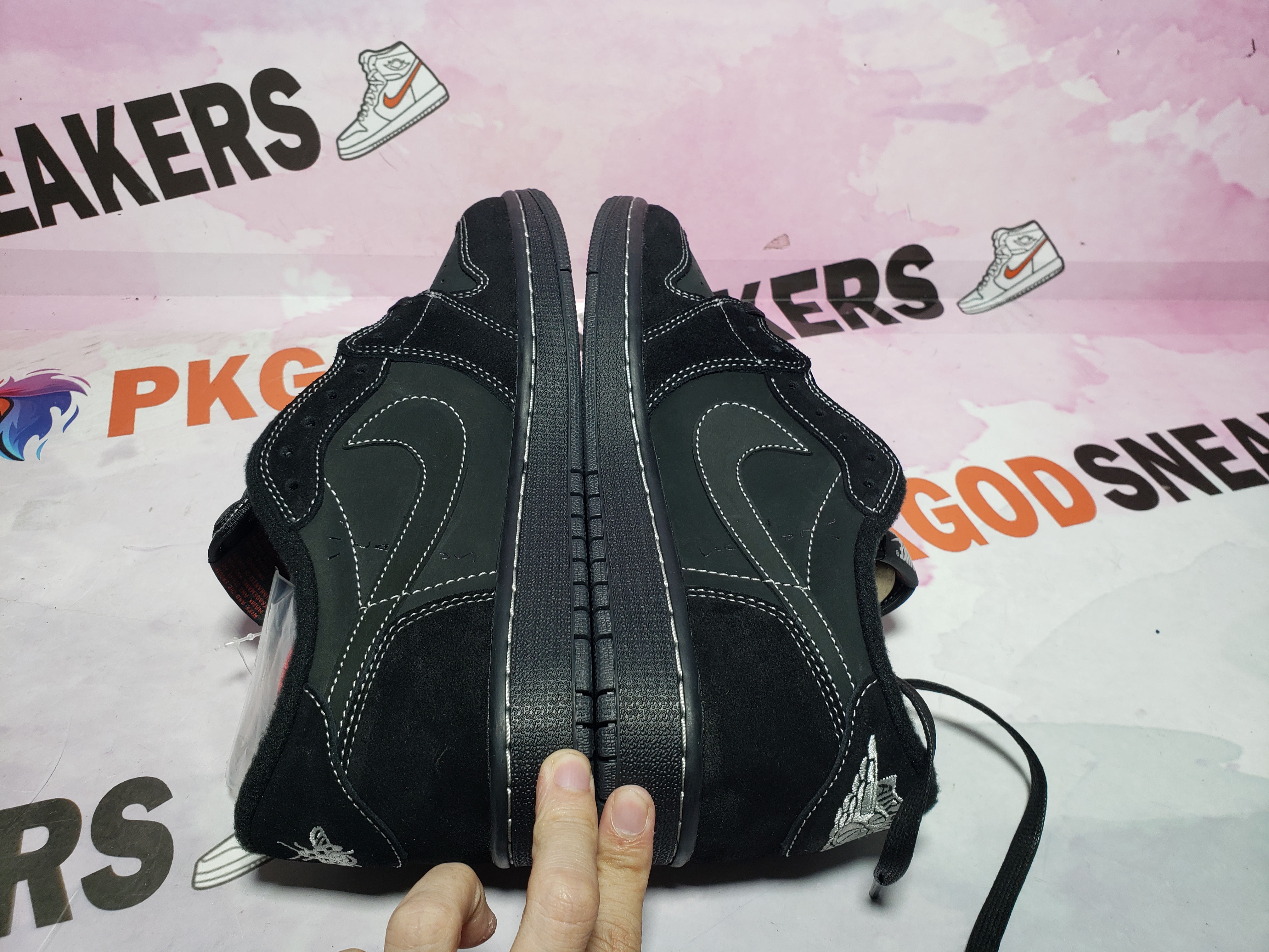 PKGoden Jordan 1 Retro Low OG SP Travis Scott Black Phantom DM7866-001