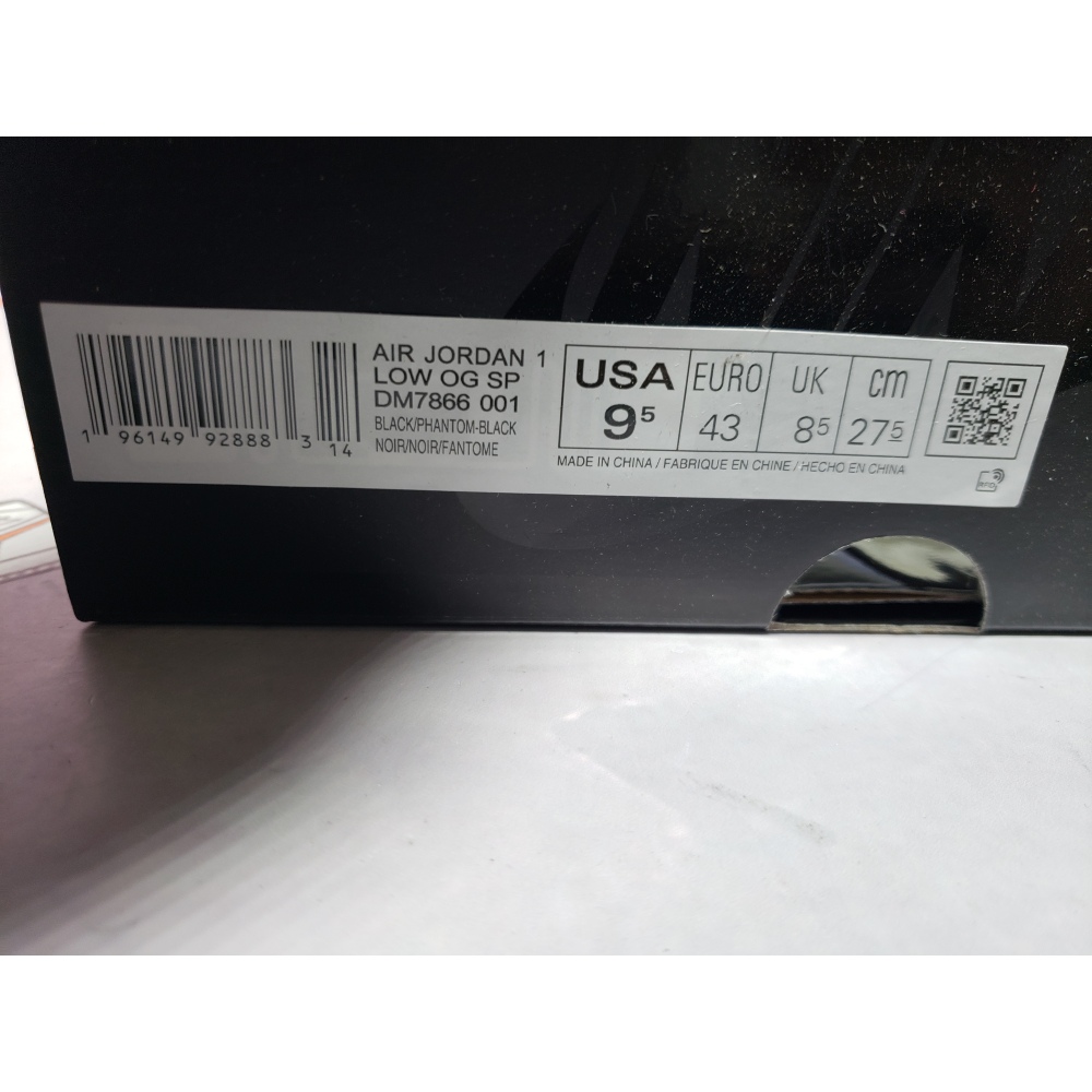 PKGoden Jordan 1 Retro Low OG SP Travis Scott Black Phantom DM7866-001