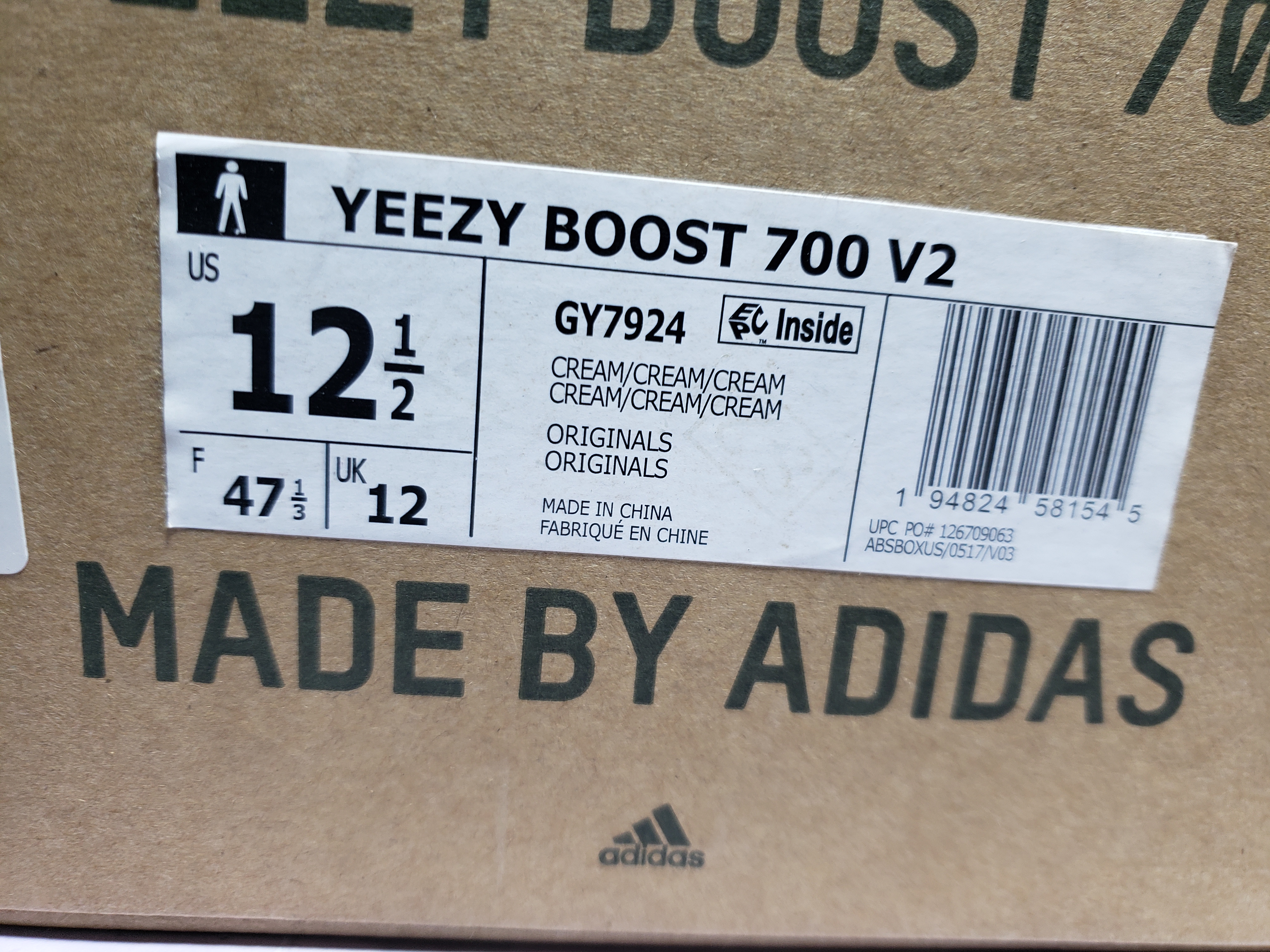 PKGoden Yeezy Boost 700 V2 Cream GY7924