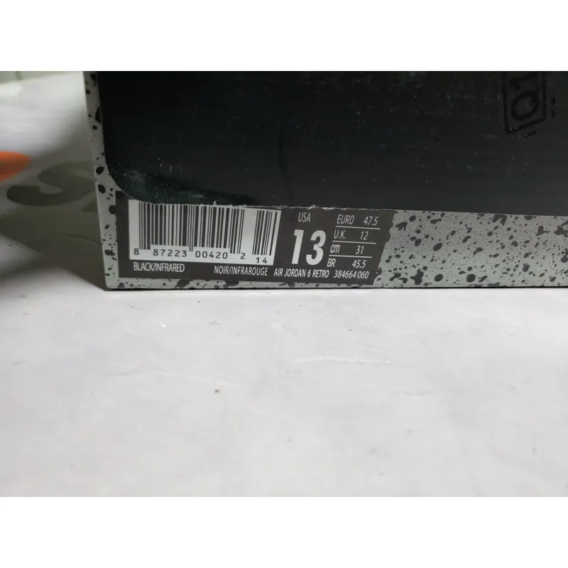 OG Air Jordan 6 Retro Infrared 384664-060 
