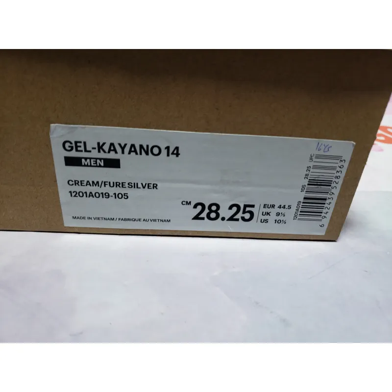 Special Sale Asics Gel Kayano 14 Cream Pure Silver 1201A019-105