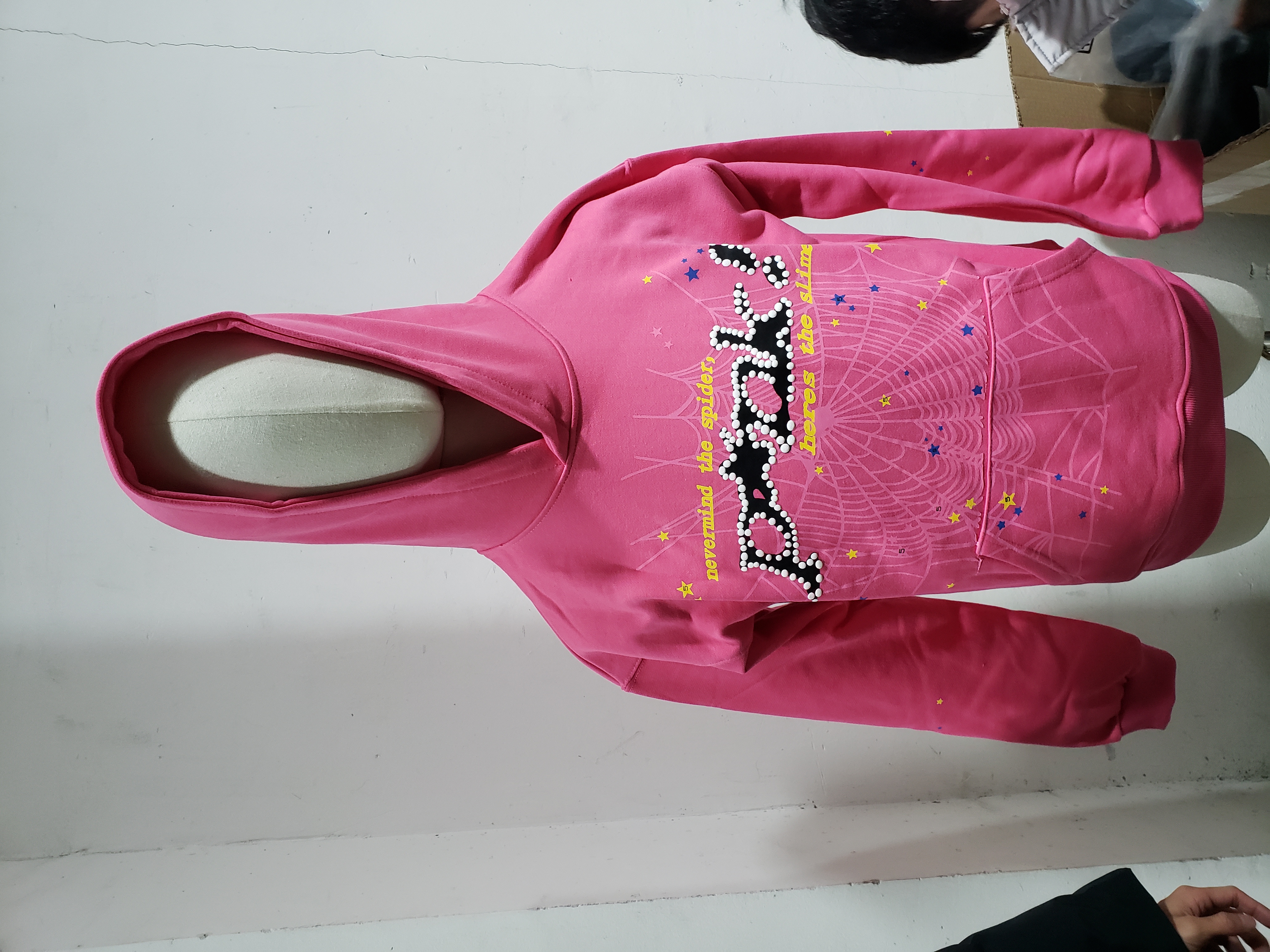 Sp5der Worldwide Pink Punk Hoodie
