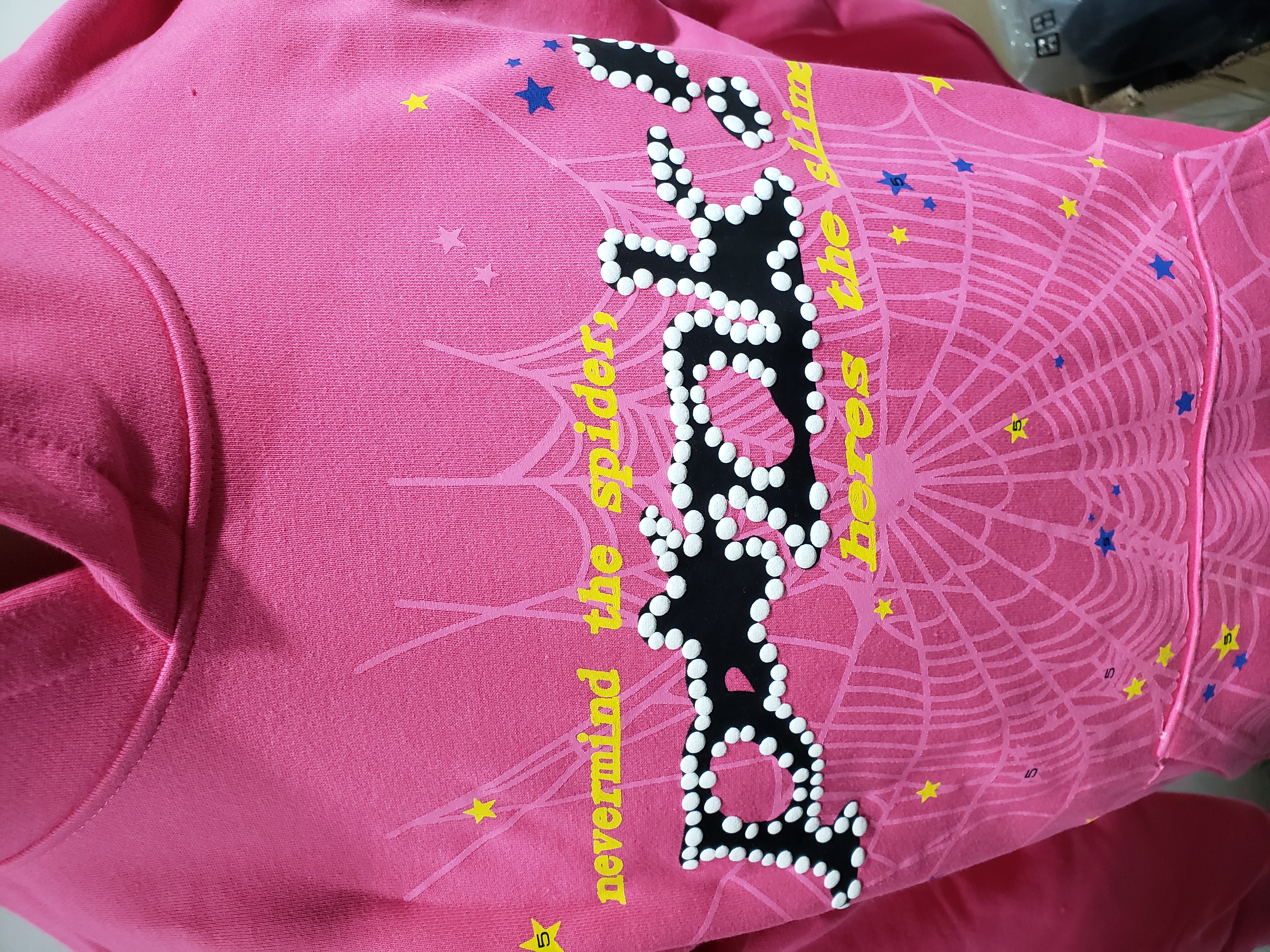 Sp5der Worldwide Pink Punk Hoodie