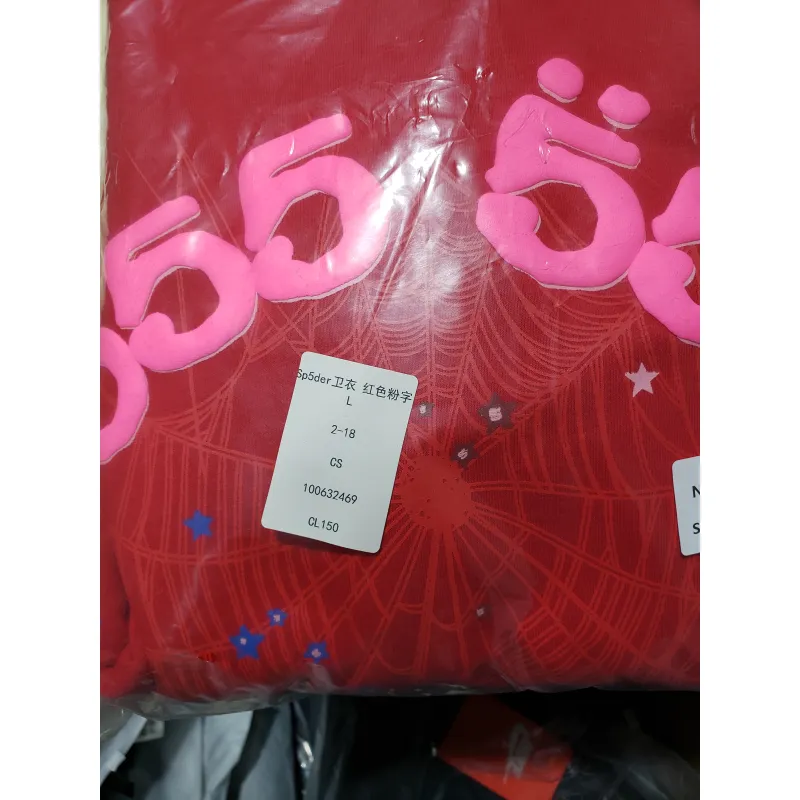 Sp5der Worldwide Red 555 Hoodie