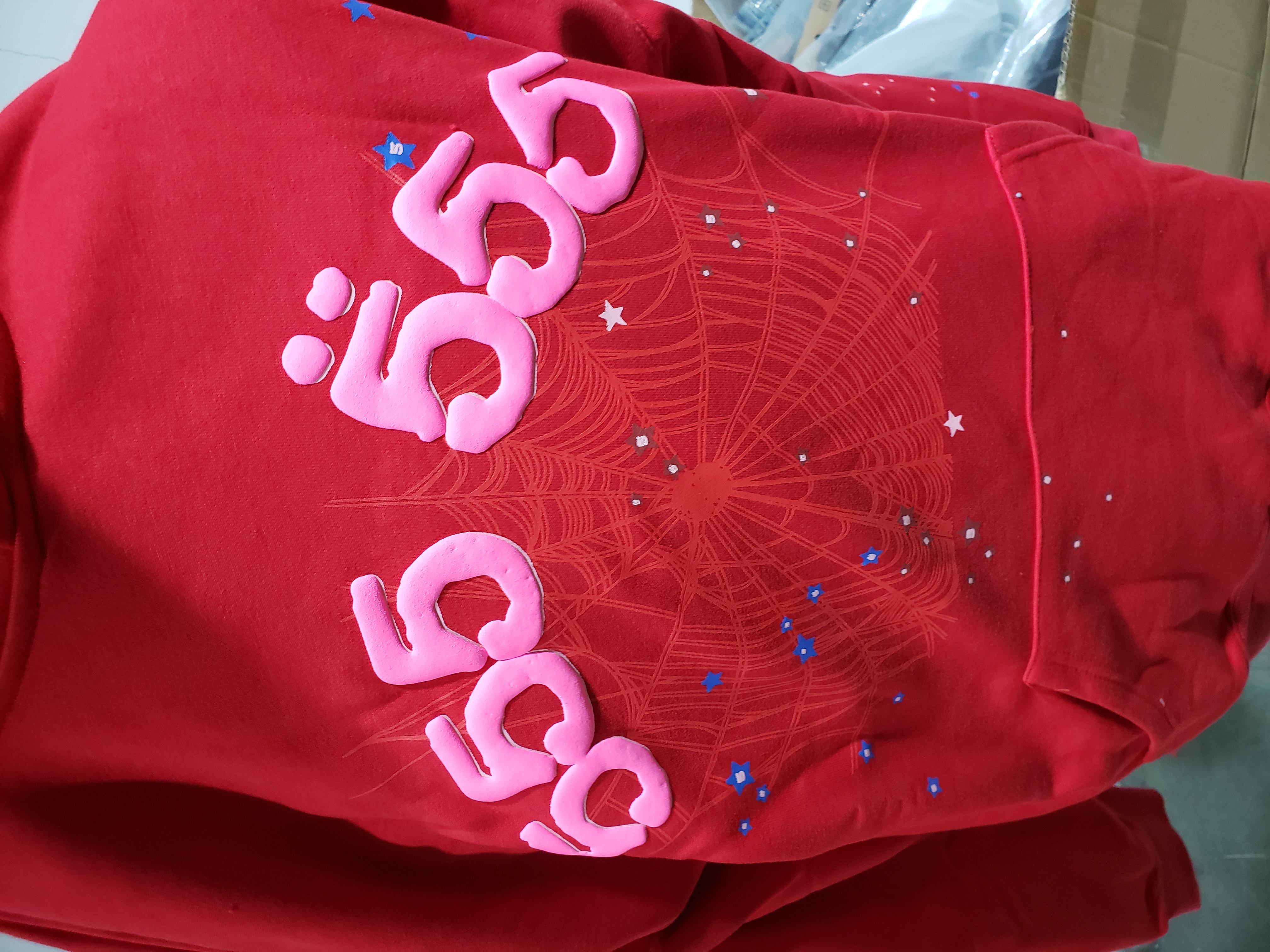 Sp5der Worldwide Red 555 Hoodie