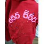 Sp5der Worldwide Red 555 Hoodie