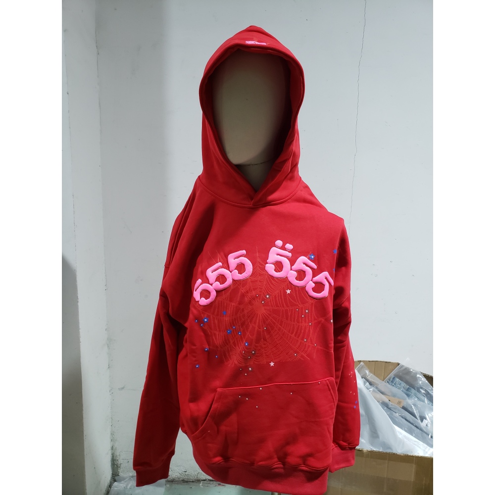 Sp5der Worldwide Red 555 Hoodie
