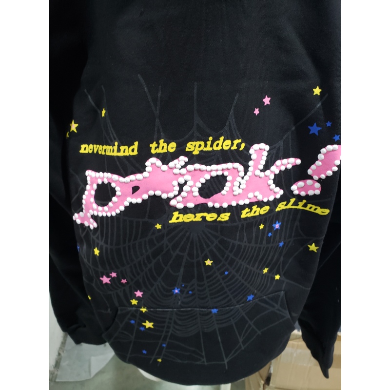 Sp5der Young Thug Black Punk Hoodie