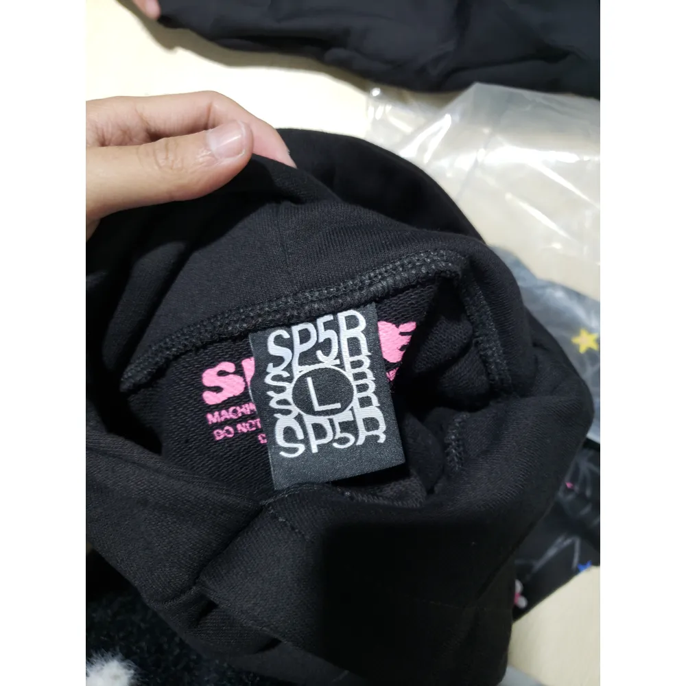 【Exchange products】 Sp5der Young Thug Black Punk Hoodie