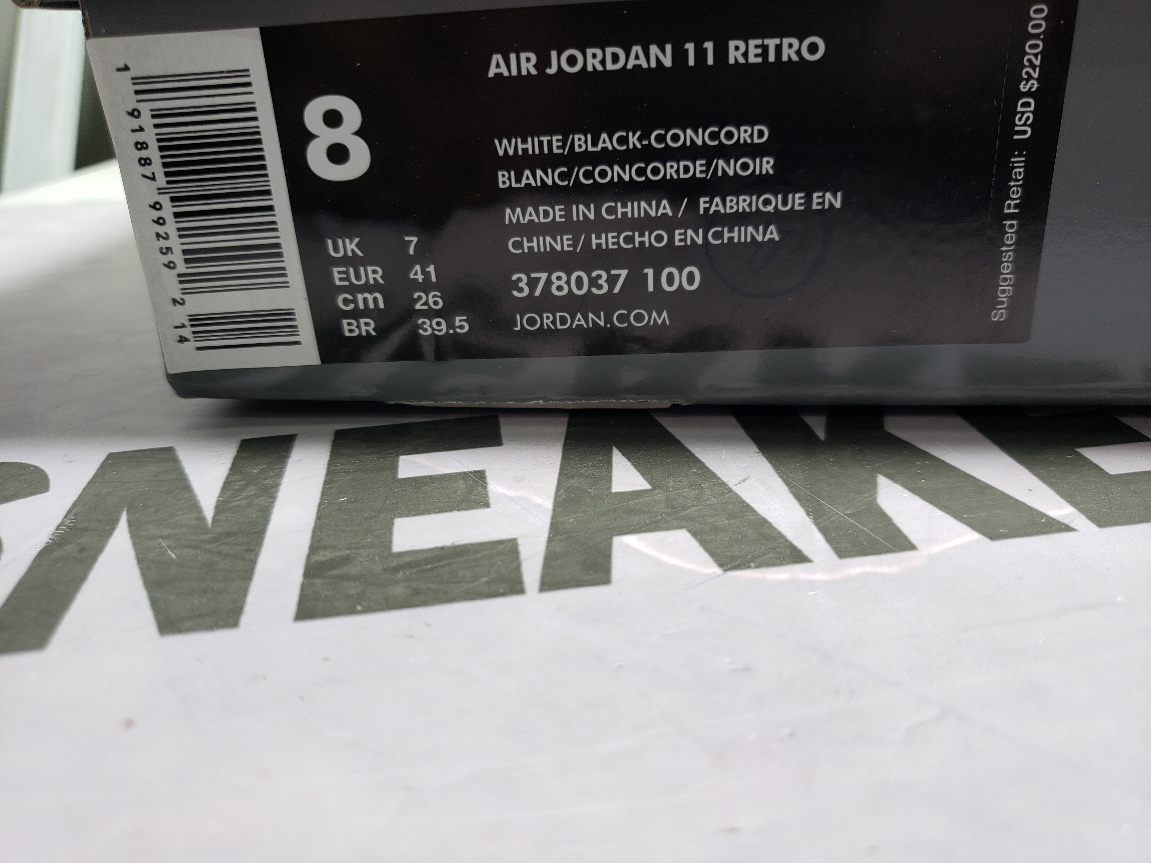 PKGoden Jordan 11 Retro Concord (2018) 378037-100