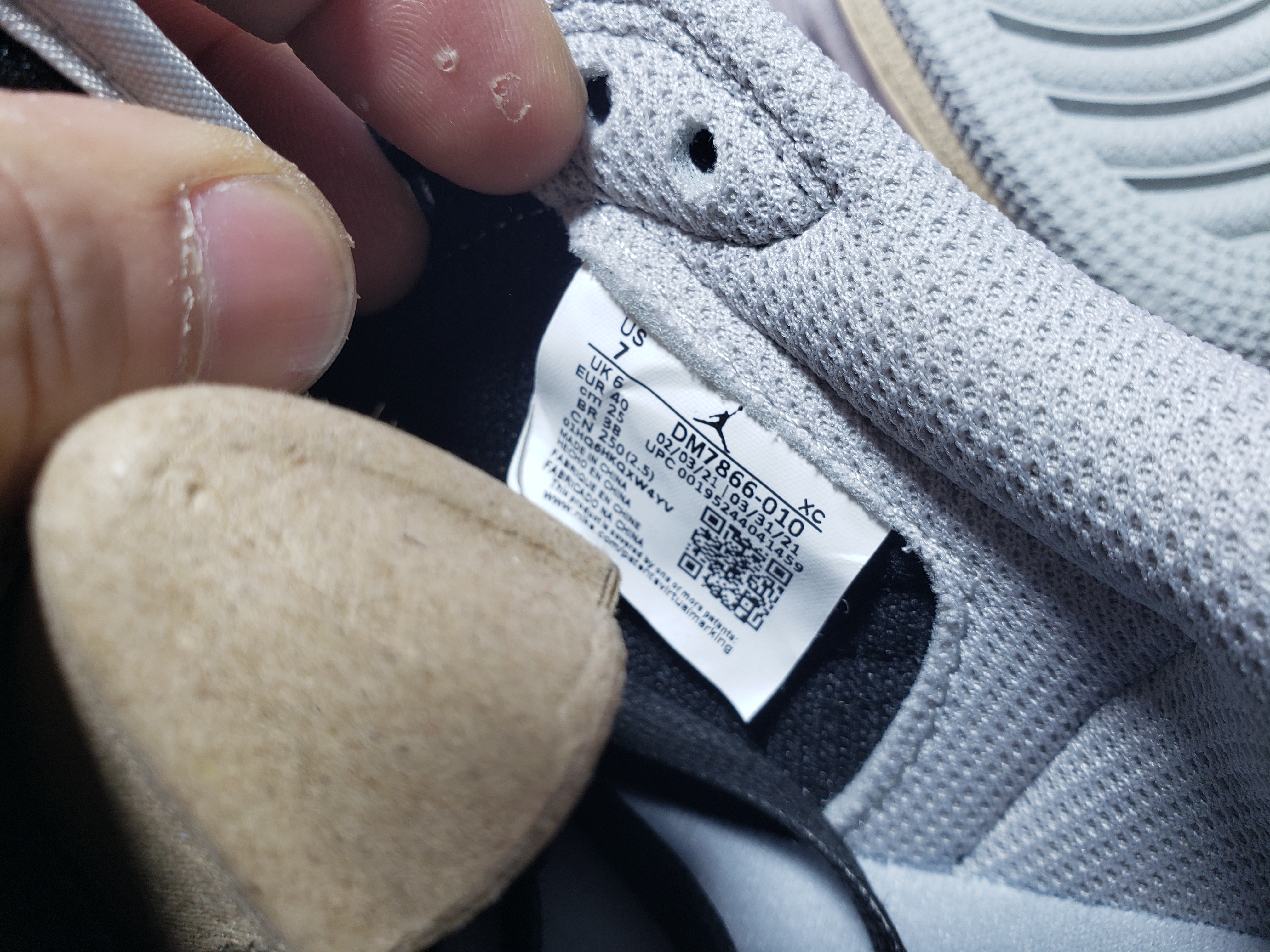 PKGoden Travis Scott x Air Jordan 1 Low White Grey Low Gang DM7866-010  