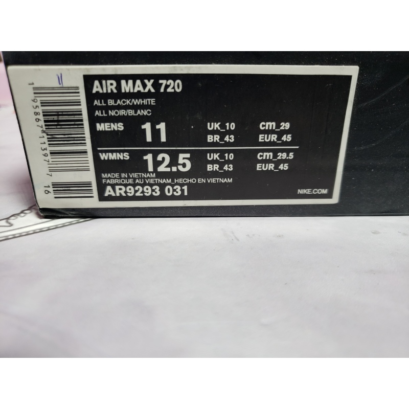 OG Air Max 720 Triple Black