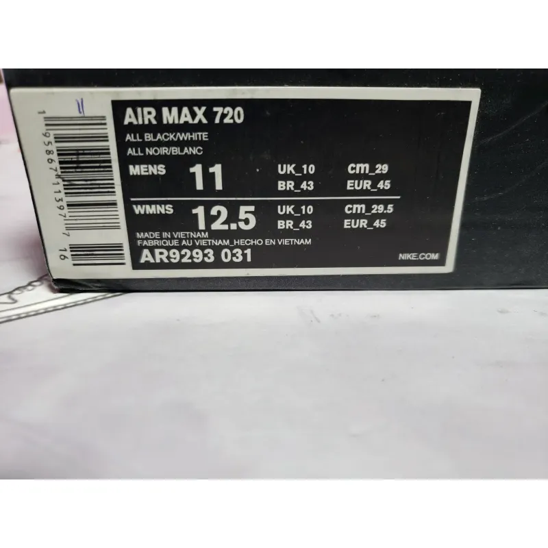 OG Air Max 720 Triple Black