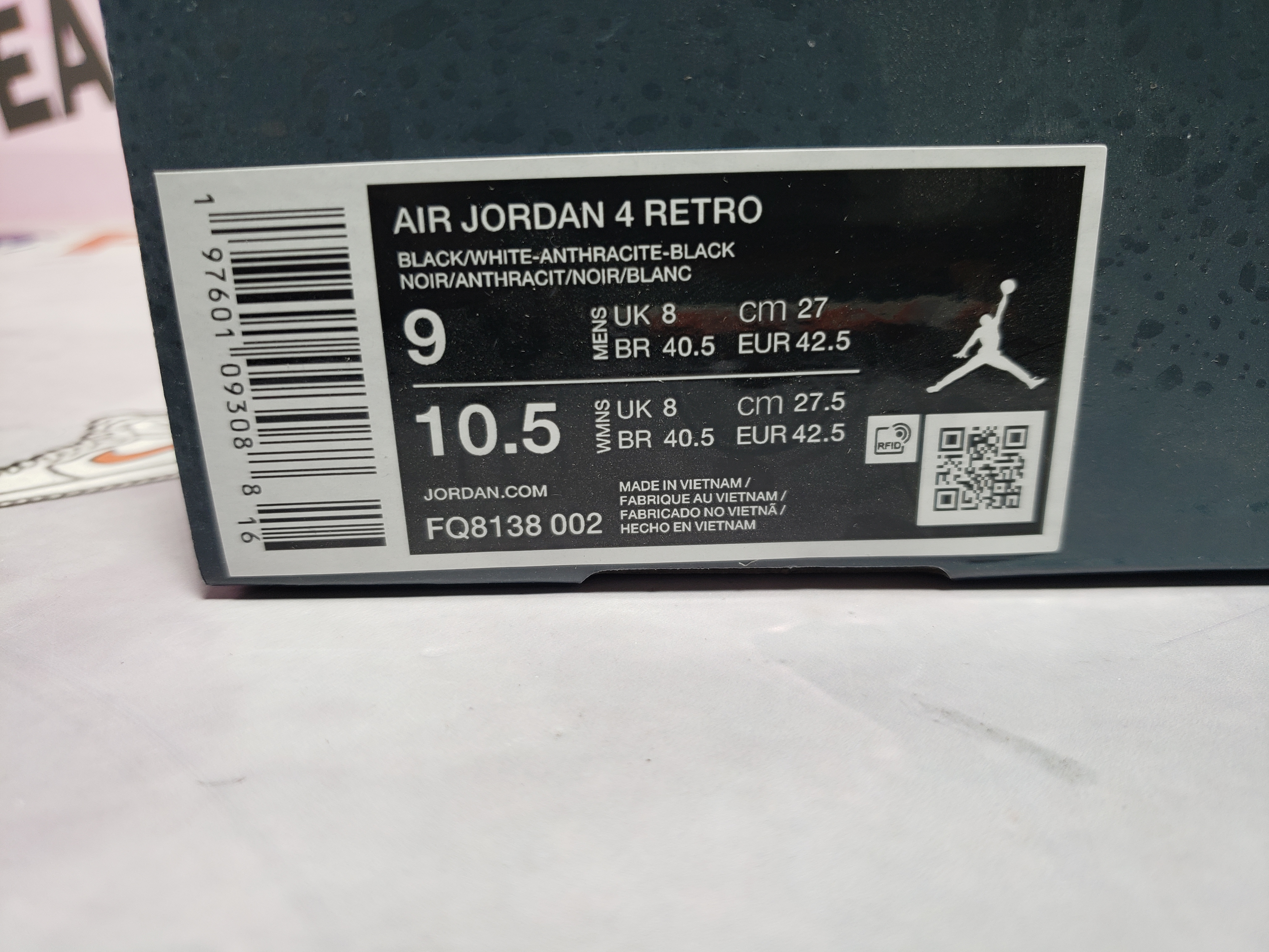 PKGoden Air Jordan 4 Fear FQ8138-002 