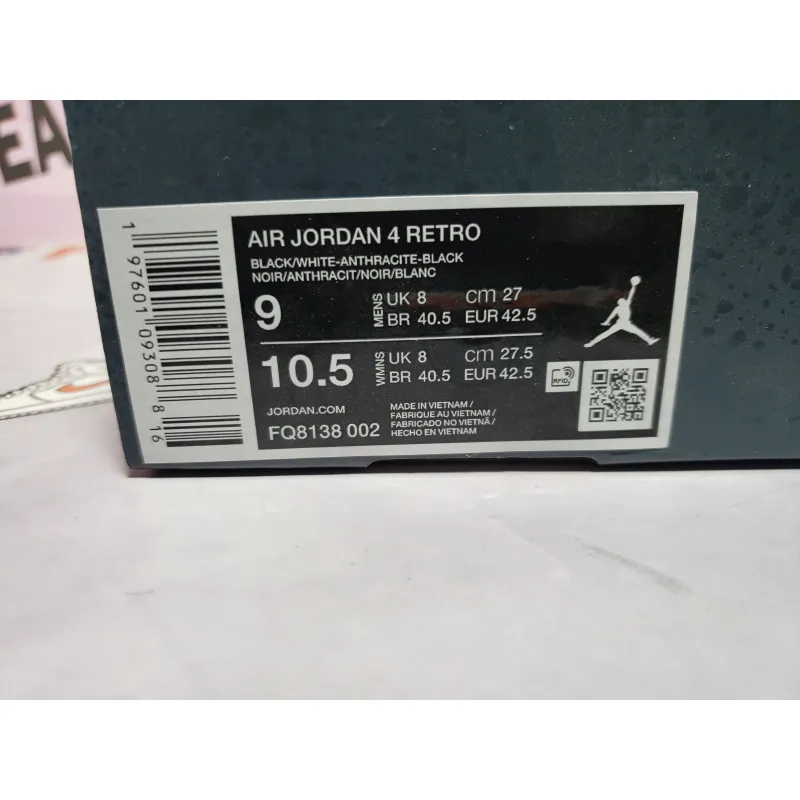 PKGoden Air Jordan 4 Fear FQ8138-002 