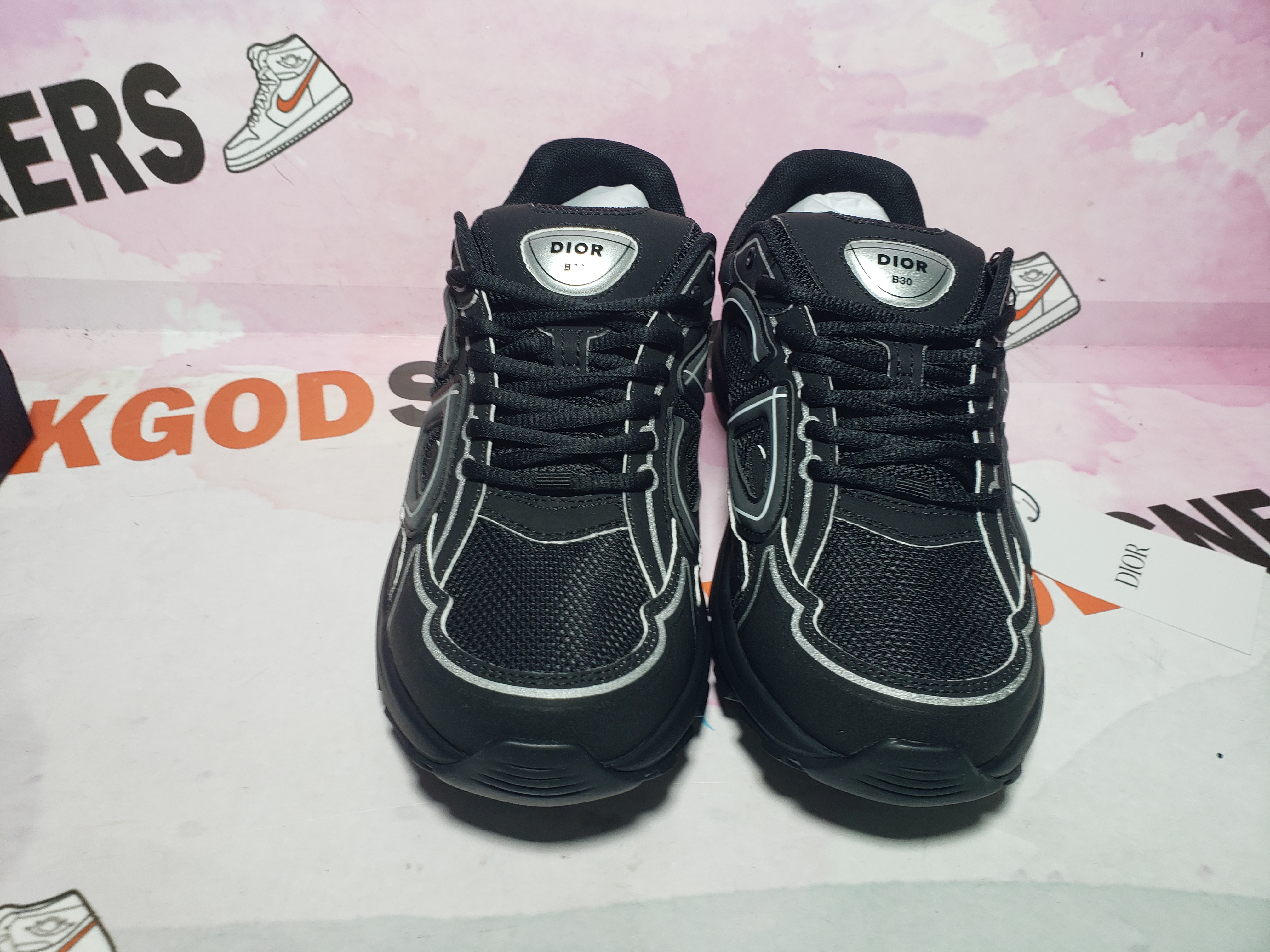 【Flash Sales】PKGoden Dior B30 Light Grey Sneakers New Reflective 3SN27ZIR-16536