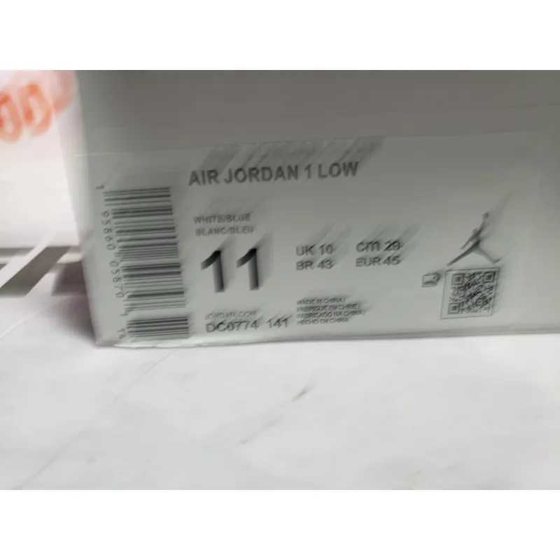 BoostMasterLin Travis Scott x Air Jordan 1 Low White Blue DC0774-141