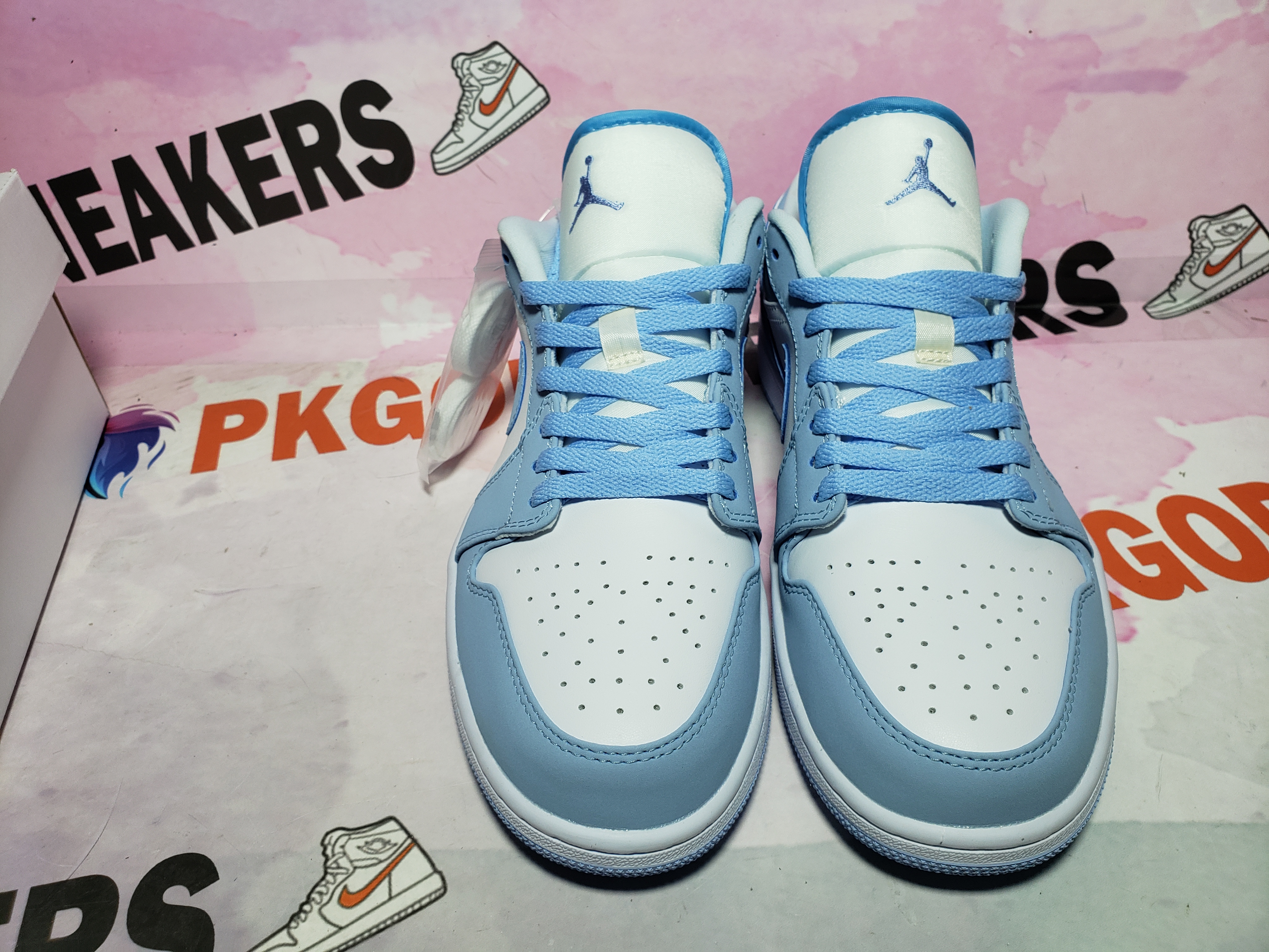 BoostMasterLin Travis Scott x Air Jordan 1 Low White Blue DC0774-141