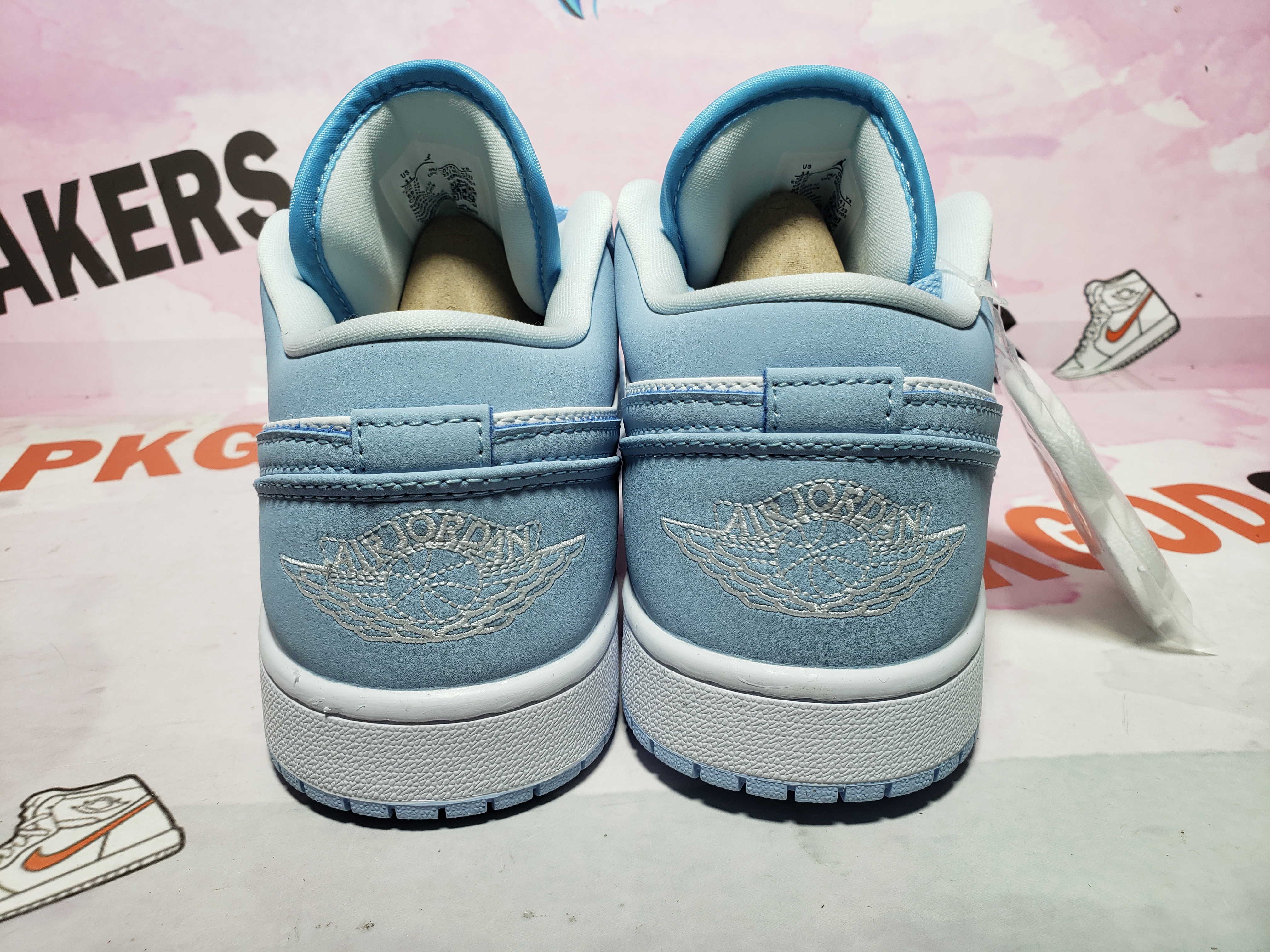 BoostMasterLin Travis Scott x Air Jordan 1 Low White Blue DC0774-141