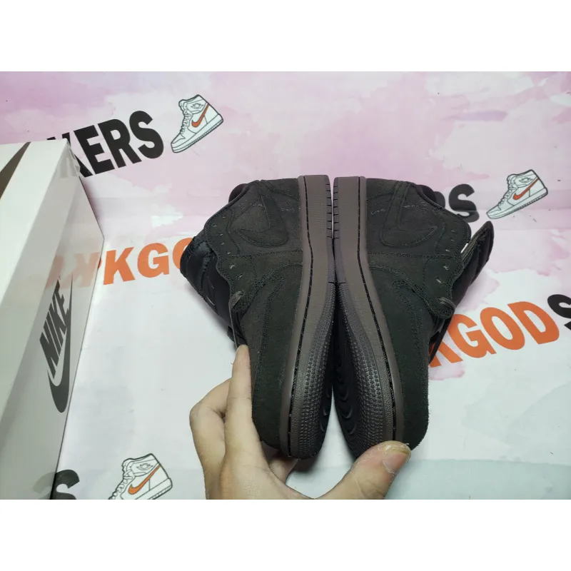PKGoden Travis Scott x Air Jordan 1 Retro Low OG SP Velvet Brown DM7866-202 