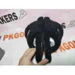 Balenciaga Black Furry Slides