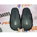 Balenciaga Black Furry Slides