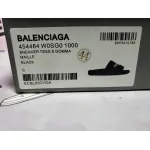 Balenciaga Black Furry Slides