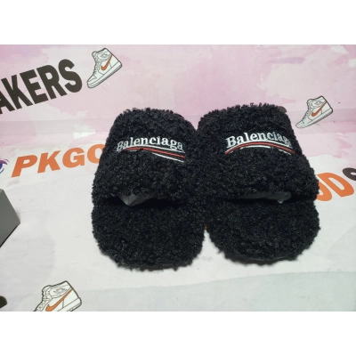 Balenciaga Black Furry Slides 02