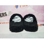 Balenciaga Black Furry Slides
