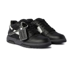 OFF-WHITE Out Of Office OOO Low Tops Black Grey White FW23,OMIA189C99LEA0061001