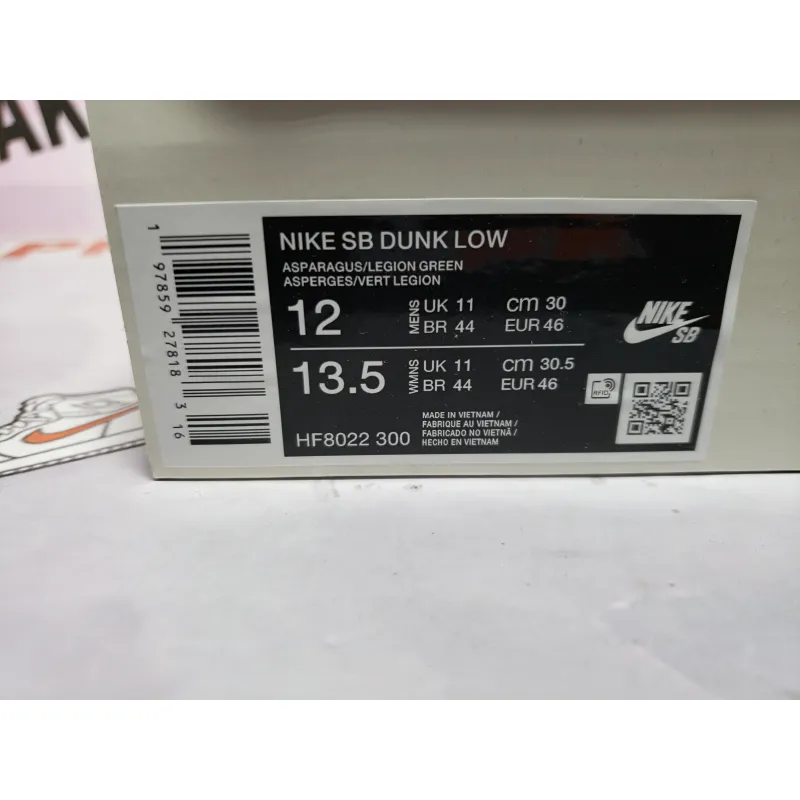 PKGoden Yuto Horigome x Dunk Low SB Asparagus,HF8022-300