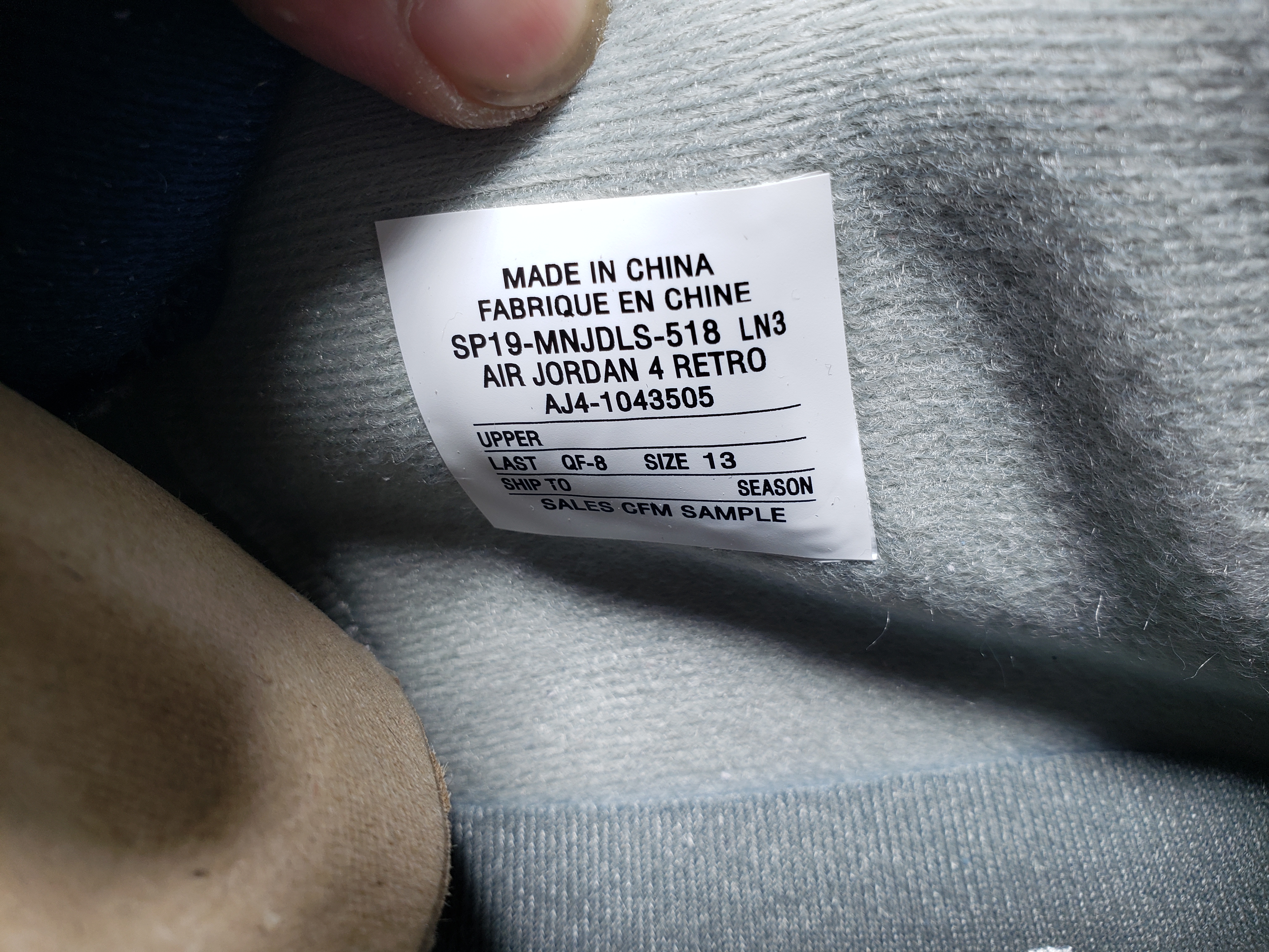 OG Jordan 4 Retro Georgetown,AJ4-1043505