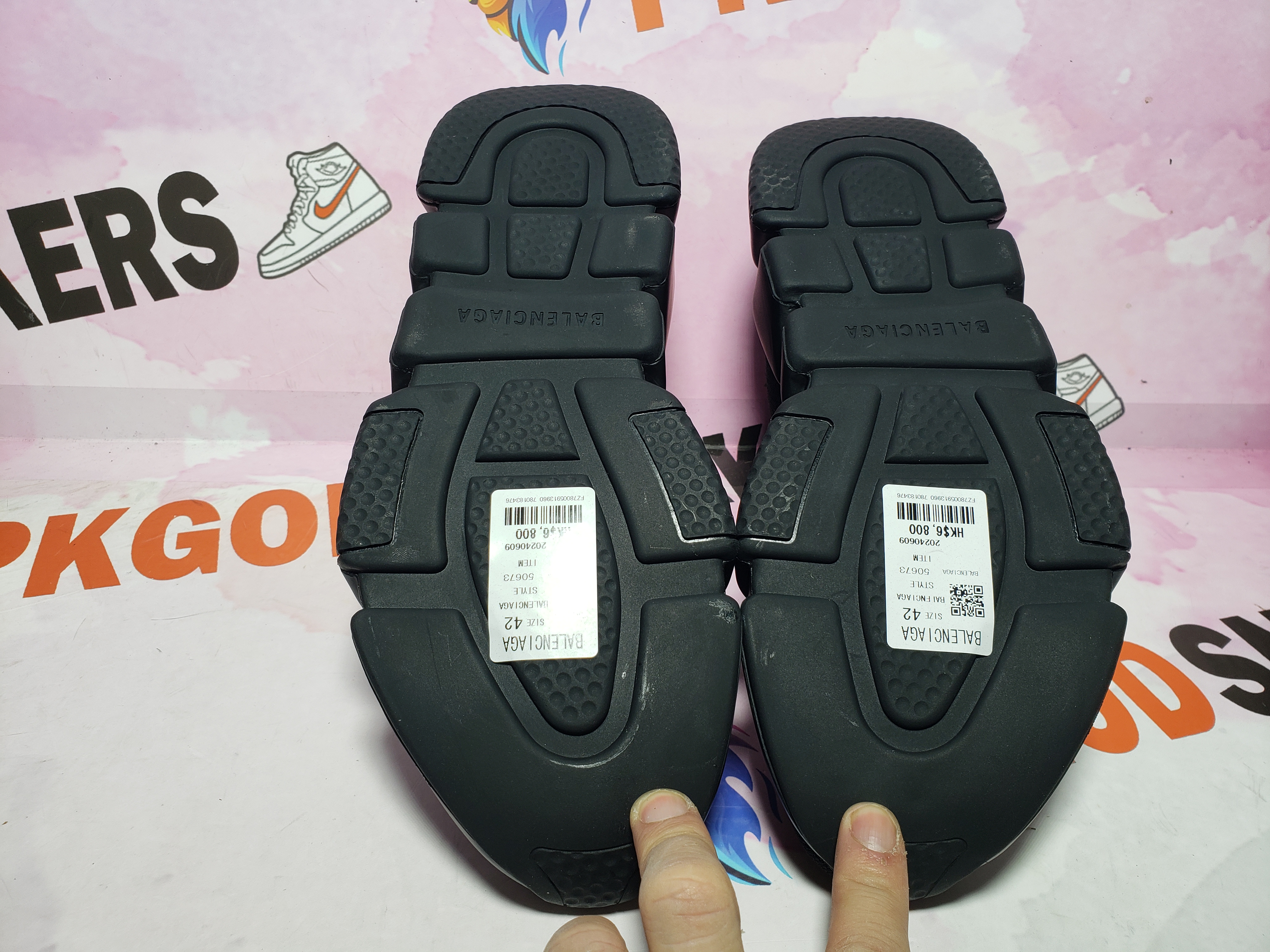 PKGoden Balenciaga socks Sneaker Speed Trainer Black