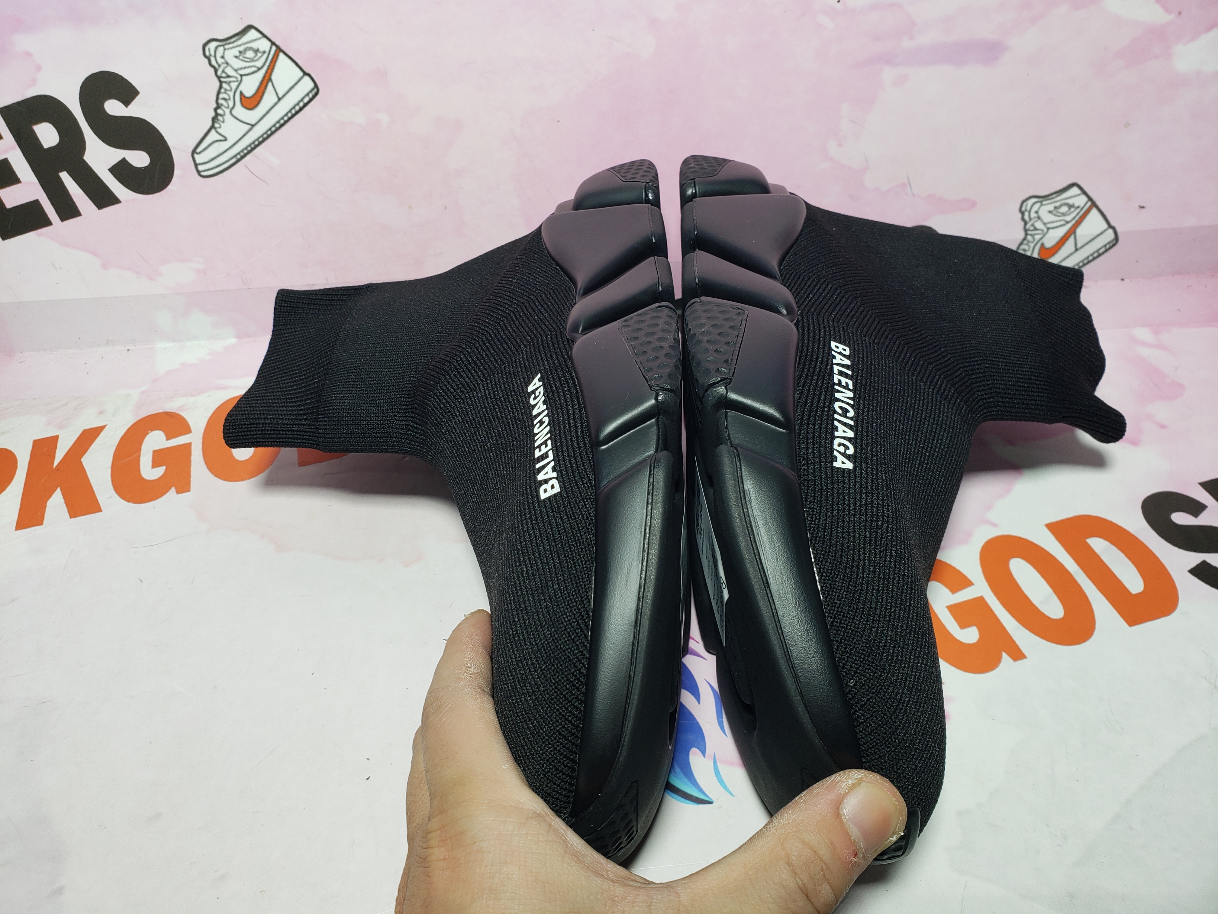 PKGoden Balenciaga socks Sneaker Speed Trainer Black