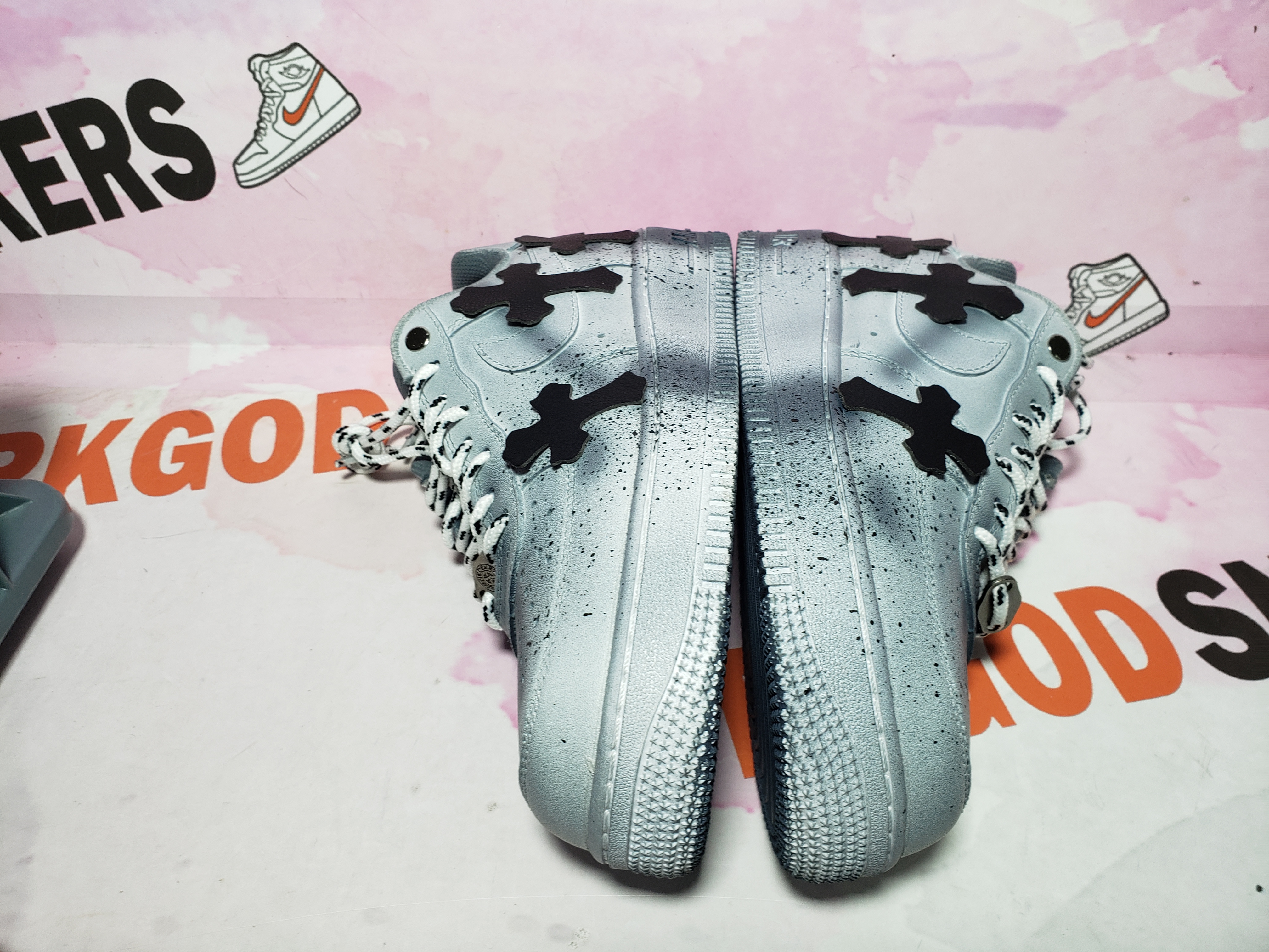 PKGoden Chrome Hearts x Air Force 1 Low blue