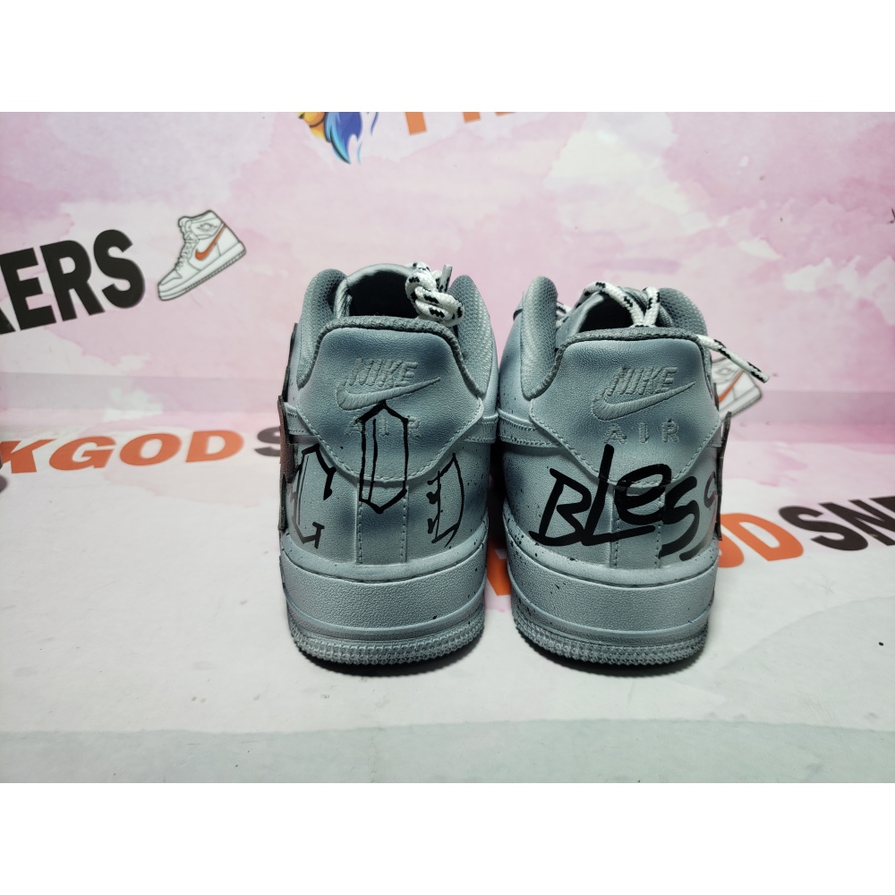 PKGoden Chrome Hearts x Air Force 1 Low blue
