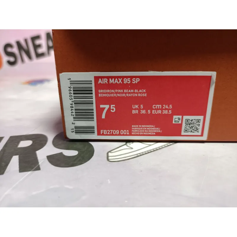FREE SHIPPING - Air Max 95 SP Corteiz Pink Beam FB2709-001